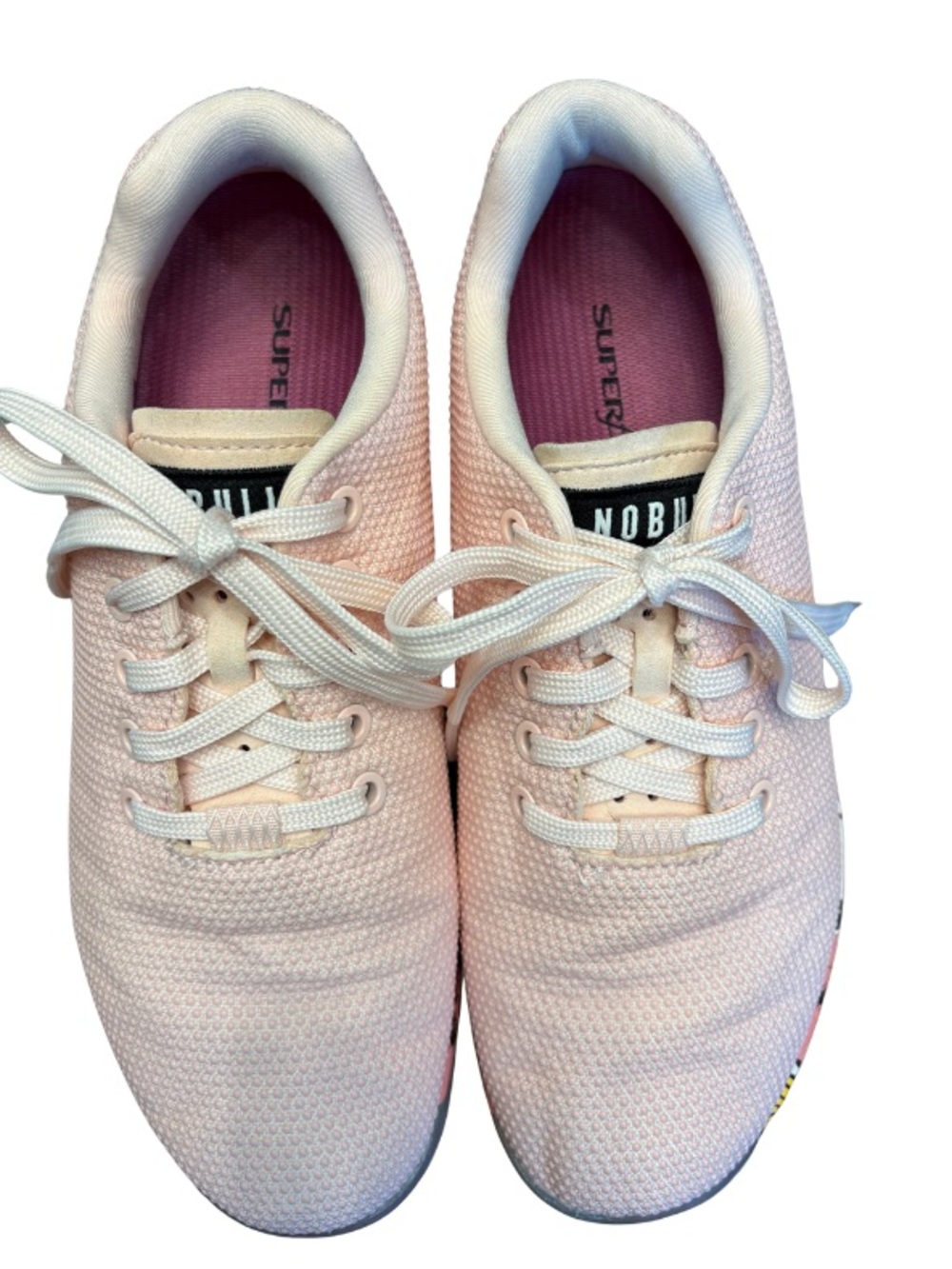 NOBULL Women’s Outworks in Rose Butterfly (Pink Floral) Training Shoes - Picture 7 of 10